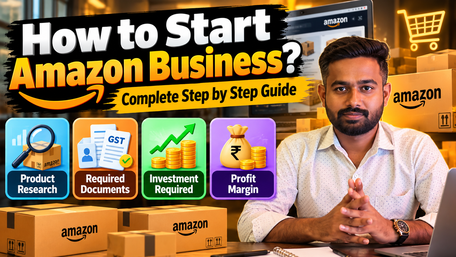 How to Start Amazon Business? | Investment & Profit 🚀